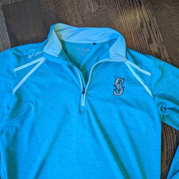 Seattle Mariners MLB Quarter Zip Mens Size Medium - Picture 2 of 4
